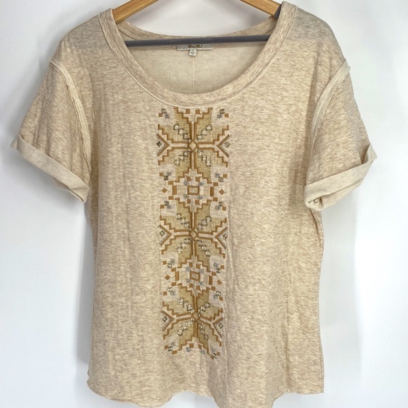 Miss Me Embroidered and Beaded Scoop Neck T-Shirt - Picture 4 of 11